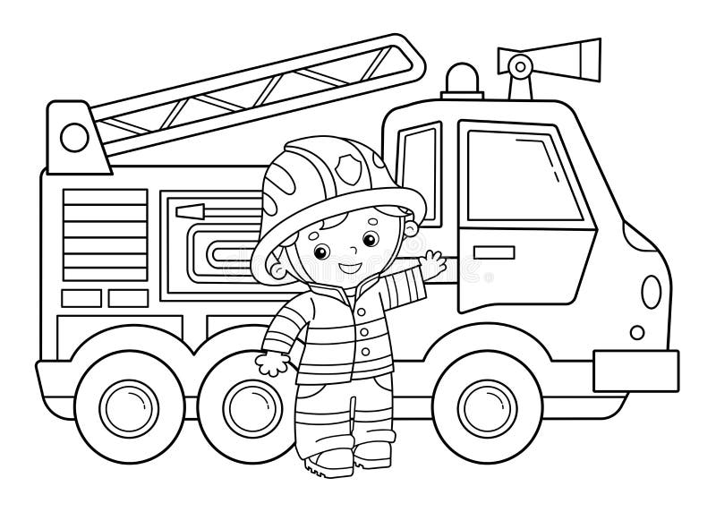 firefighter coloring pages