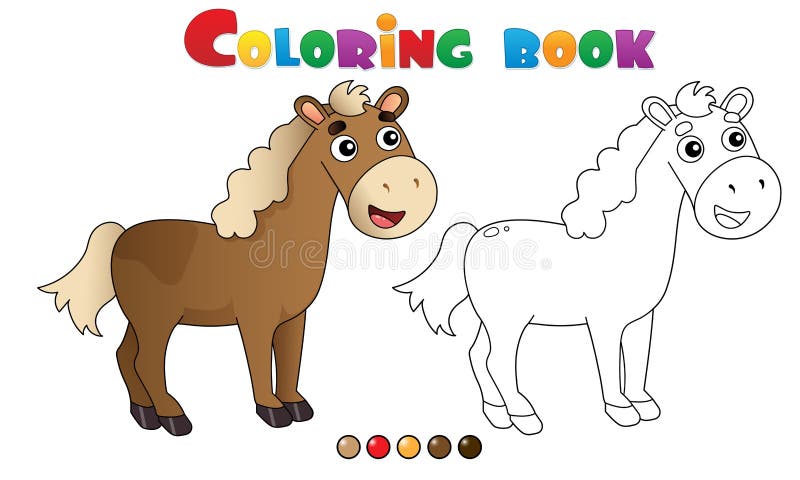 Coloring Page Outline of Cartoon Kid of Goat with Bell. Farm Animals Stock  Vector - Illustration of education, children: 169835710