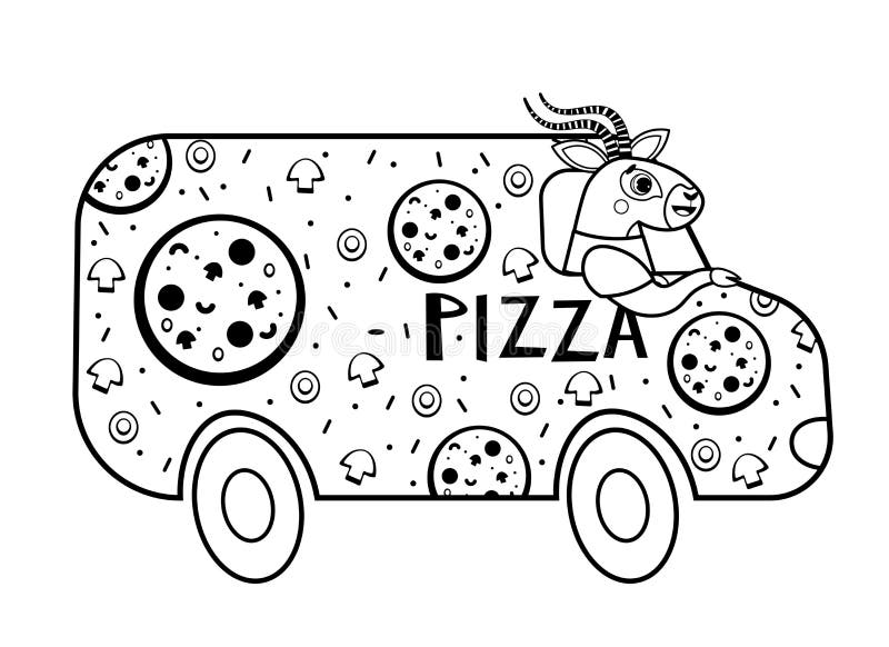 Desenhos Kawaii para colorir  Pizza coloring page, Easy coloring pages,  Shopkins colouring pages