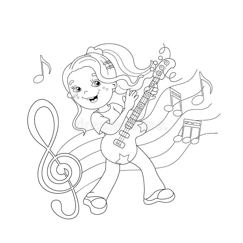 Download Play The Guitar Sheets Google Images Coloring Pages