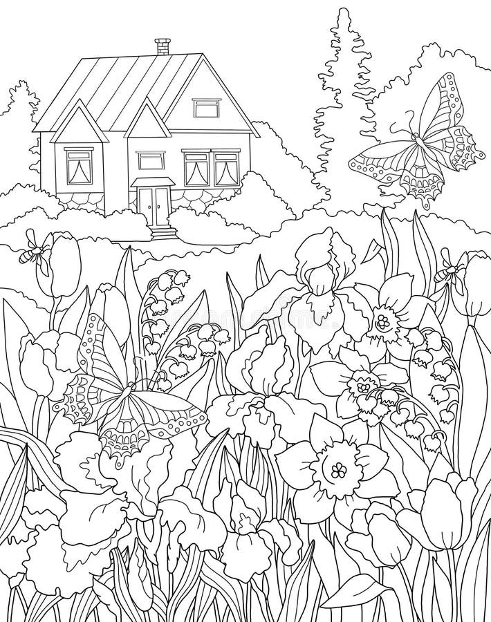 Download Coloring Garden Stock Illustrations - 18,118 Coloring Garden Stock Illustrations, Vectors ...