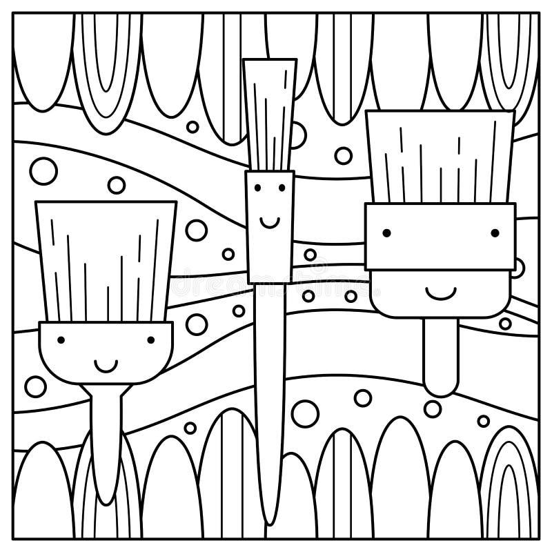 Coloring Page. Vector Illustration. Stock Vector - Illustration of cute