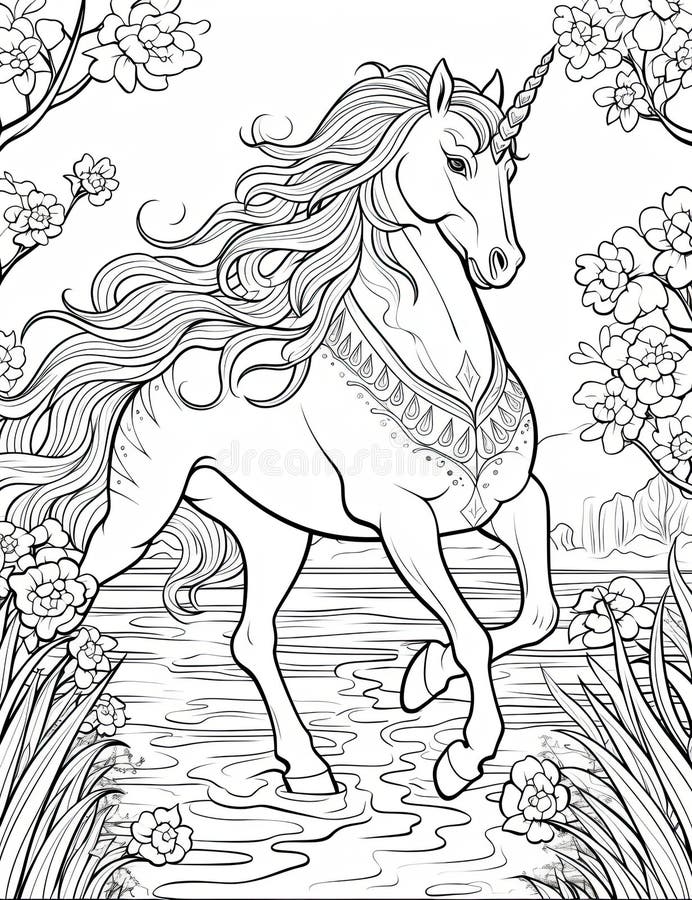 Majestic Coloring Stock Illustrations – 1,080 Majestic Coloring Stock