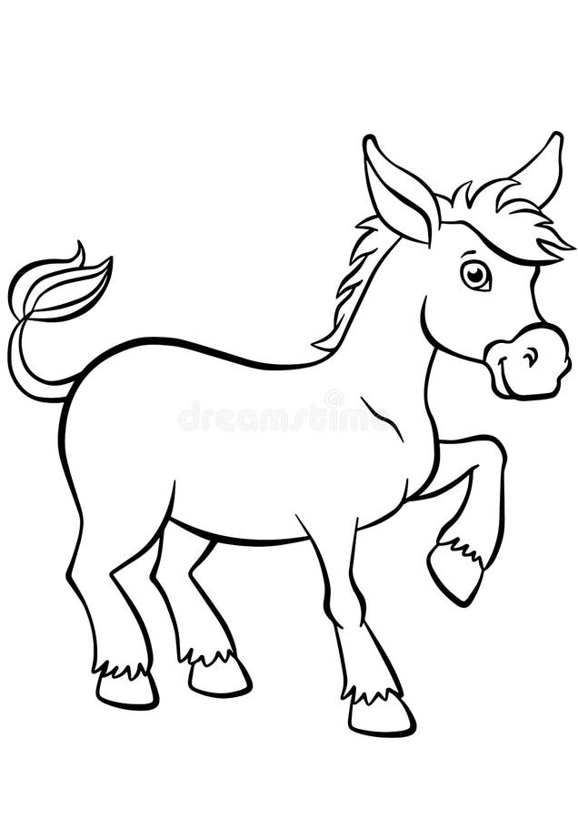 0 Mule Coloring Page Free Stock Photos Stockfreeimages