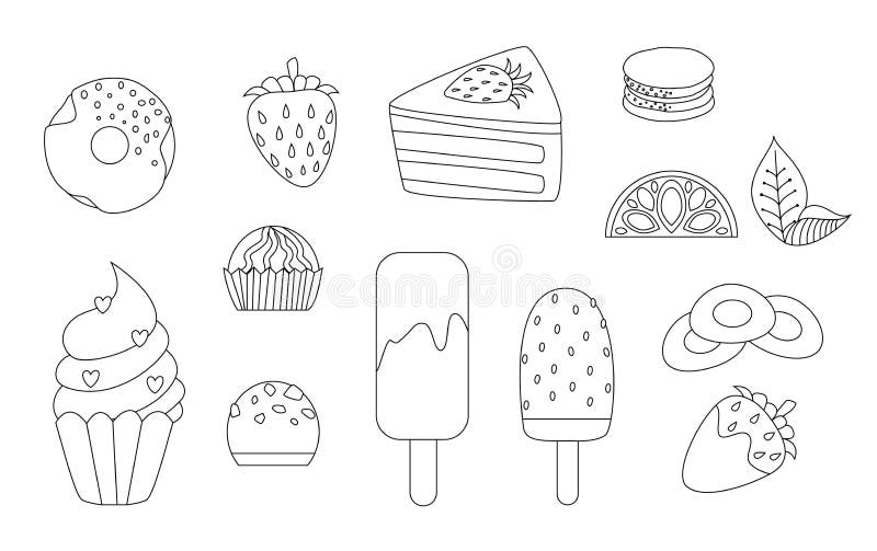 adult coloring food stock illustrations – 2747 adult