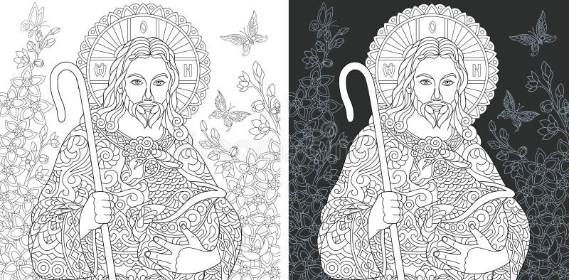 Coloring pages with Jesus Christ