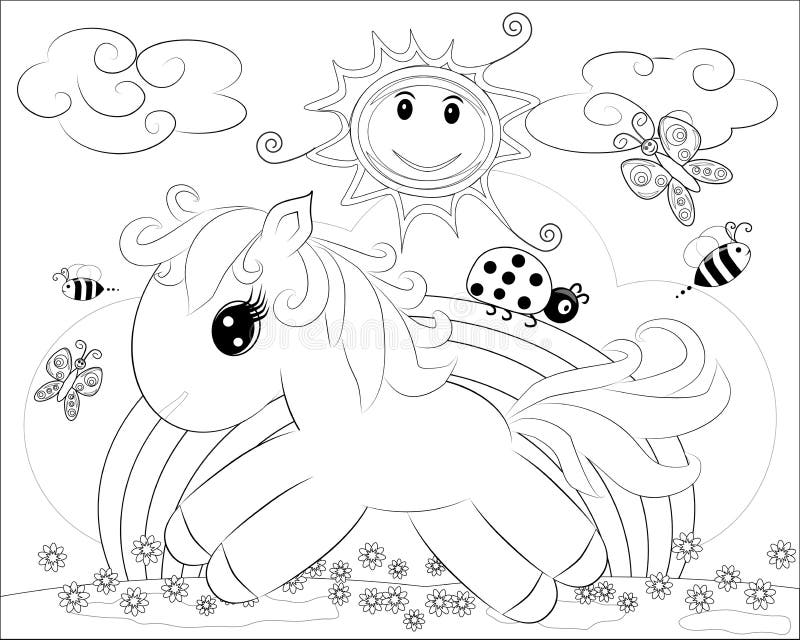 My Little Pony Unicorn Coloring Page For Girls 