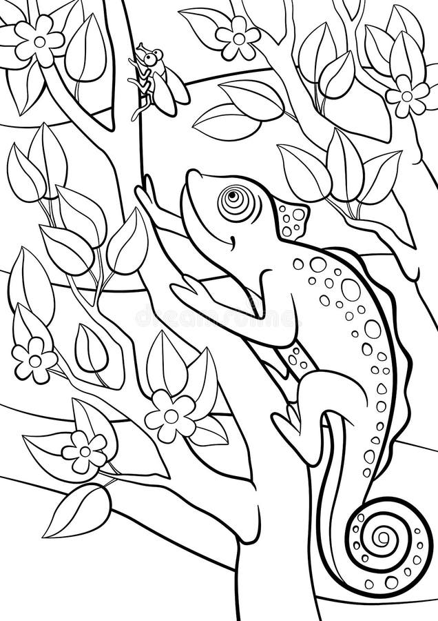Coloring Pages. Wild Animals Stock Vector - Illustration of animal,  outlined: 72189980