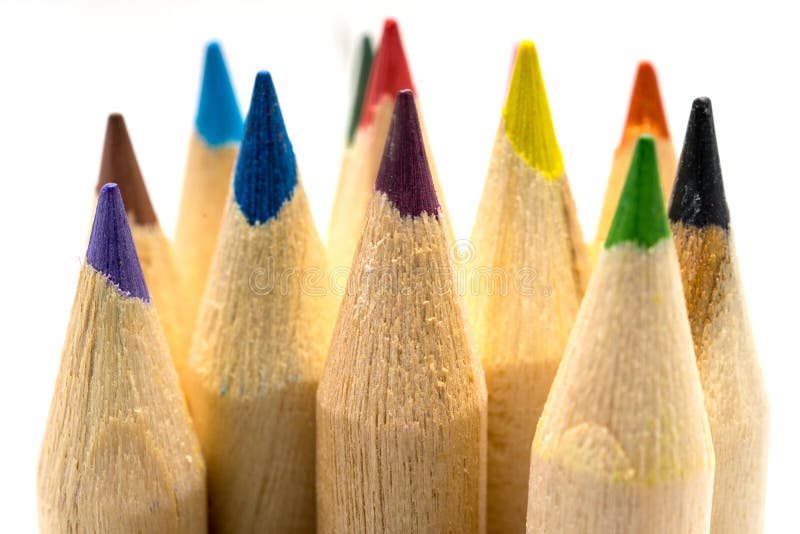Coloring Pencils Macro royalty free stock photo Coloring Pencils Macro royalty free stock photo