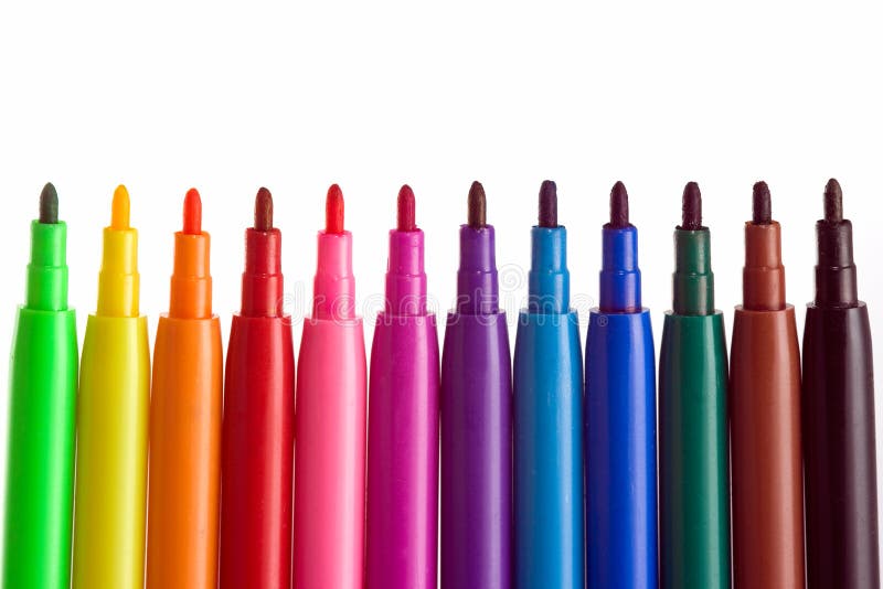 Coloring Pens Royalty Free Stock Image - Image: 7216196