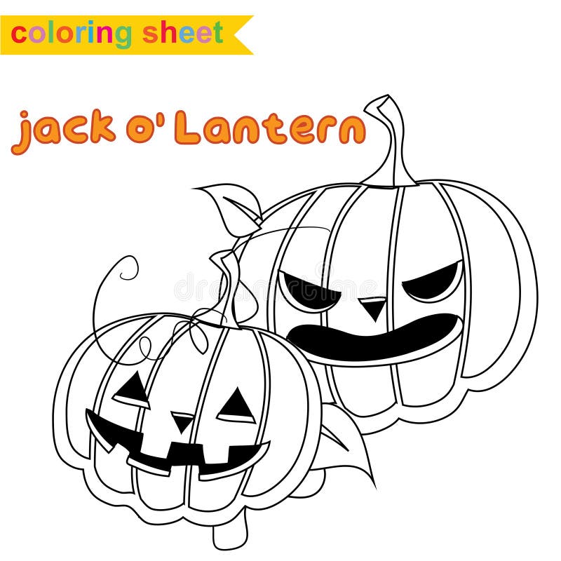Halloween Printable Coloring Page for Toddlers and Kindergarten