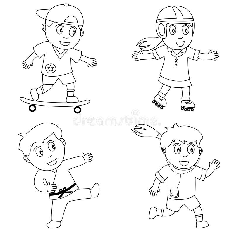 Coloring Sport for Kids [4] vector illustration