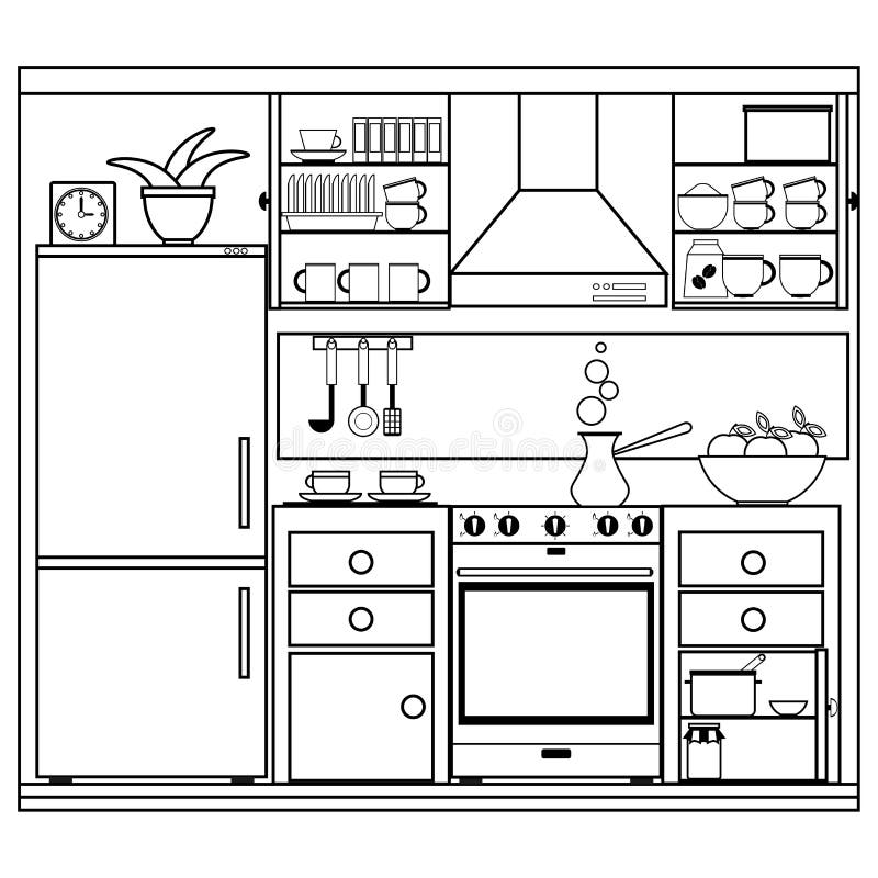 interior-kitchen-coloring-stock-illustrations-277-interior-kitchen