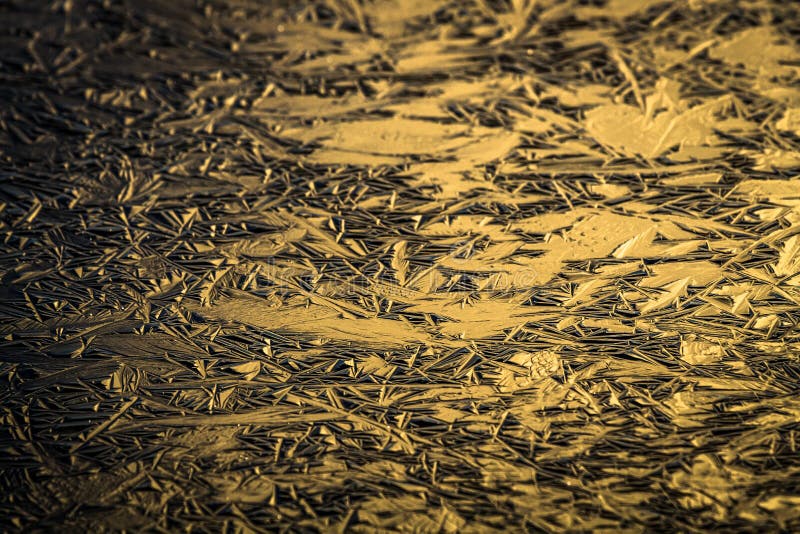 Colorized and textured ice in natural colors stock photo
