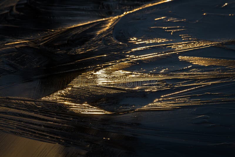 Colorized and textured ice in natural colors royalty free stock photo