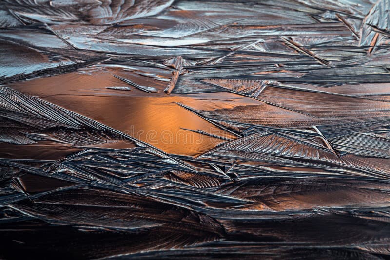 Colorized and textured ice in natural colors royalty free stock photos