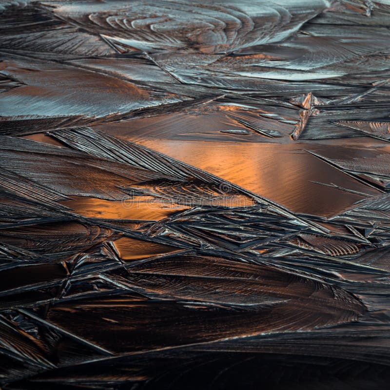 Colorized and textured ice in natural colors stock images