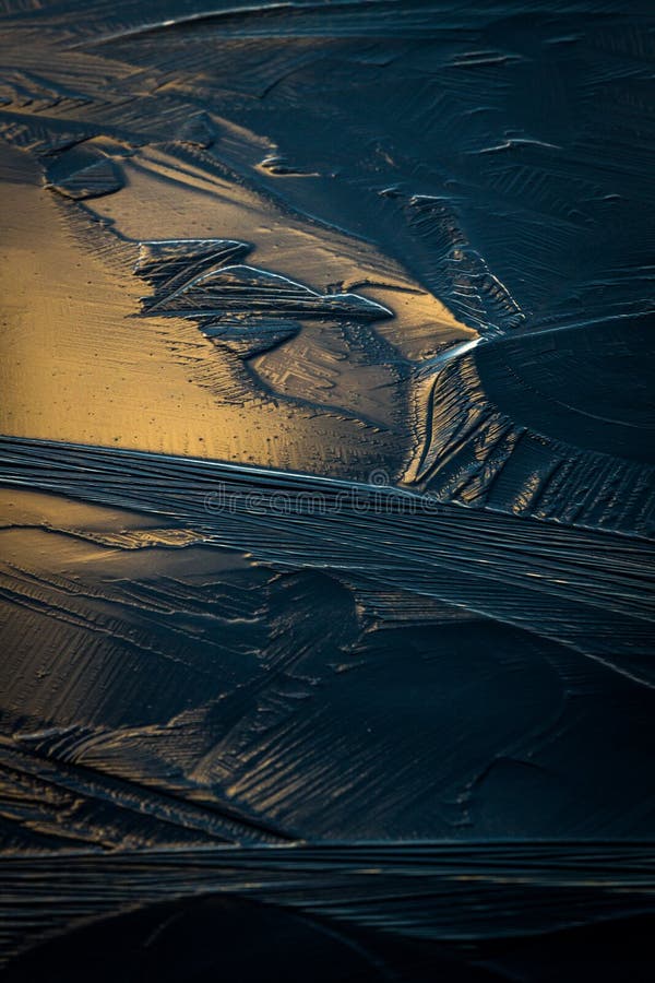 Colorized and textured ice in natural colors stock photos