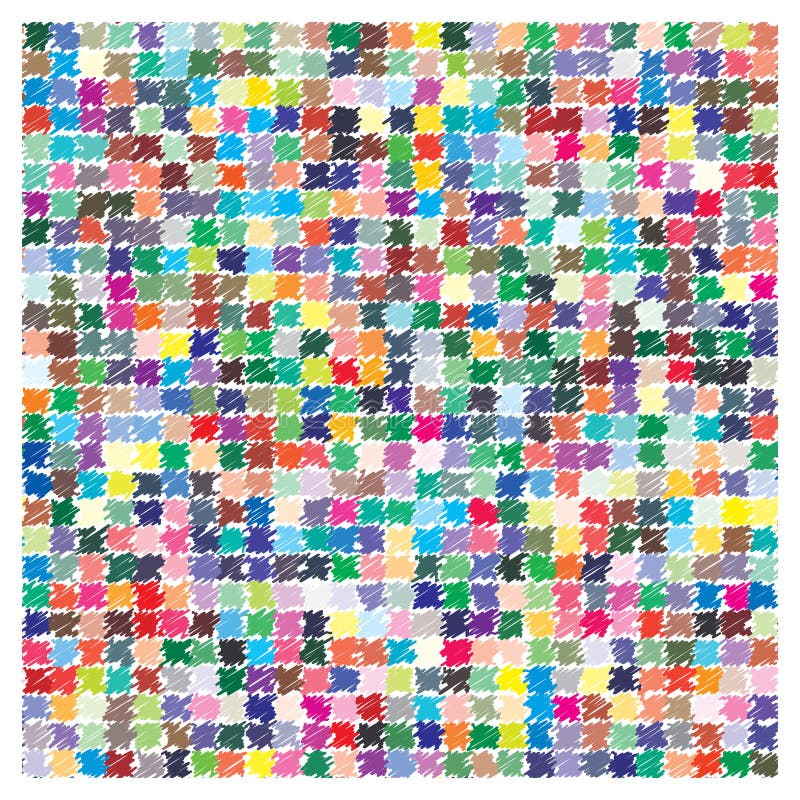 Vector color palette. 729 different colors stock illustration