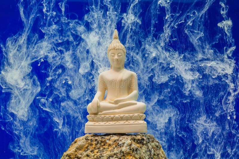Colors Cover Around the White Buddha Statue. Editorial Image Image of