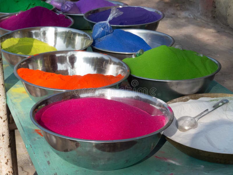 Colors-Rangoli colors for diwali festival. stock photos Colors-Rangoli colors for diwali festival. stock photos
