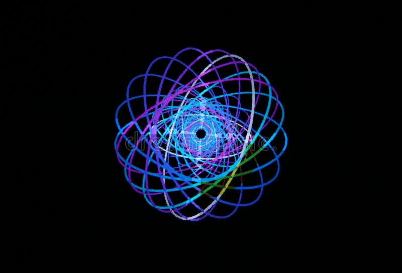 Colors and shapes made of light as texture or background, closeup picture. Decagon stock images, royalty-free photos and pictures