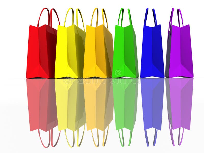 Colors shopping bags