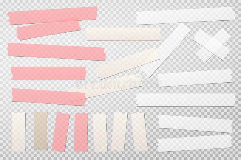 Colorée, adhésive blanche, collante, masquage, bandes de ruban adhésif pour le texte sont sur fond gris carré Illustration vector illustration libre de droits Colorée, adhésive blanche, collante, masquage, bandes de ruban adhésif pour le texte sont sur fond gris carré Illustration vector illustration libre de droits