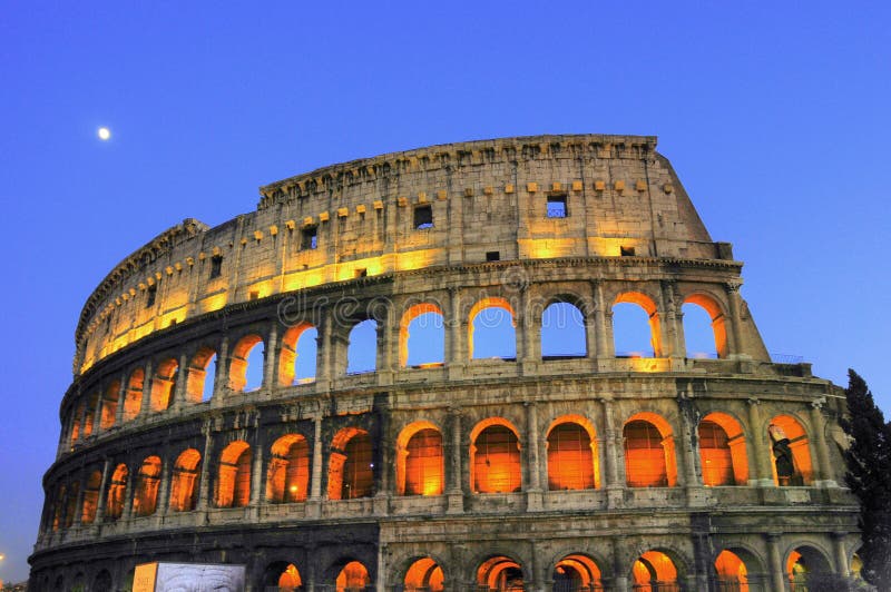 Colosseum alla notte di Roma antica