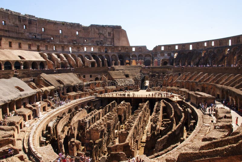 Colosseum del interior, Roma, Italia imagen de archivo libre de regalías Colosseum del interior, Roma, Italia imagen de archivo libre de regalías