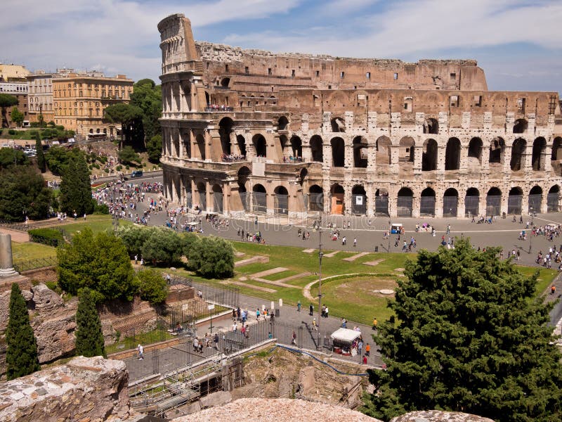 Colosseum do monte Roma Italy de Palatine