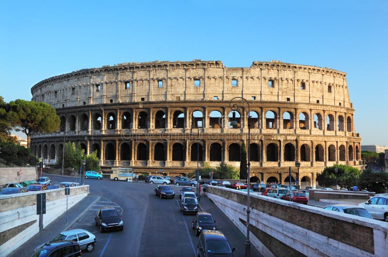 Colosseum sławny punkt zwrotny Rome świat