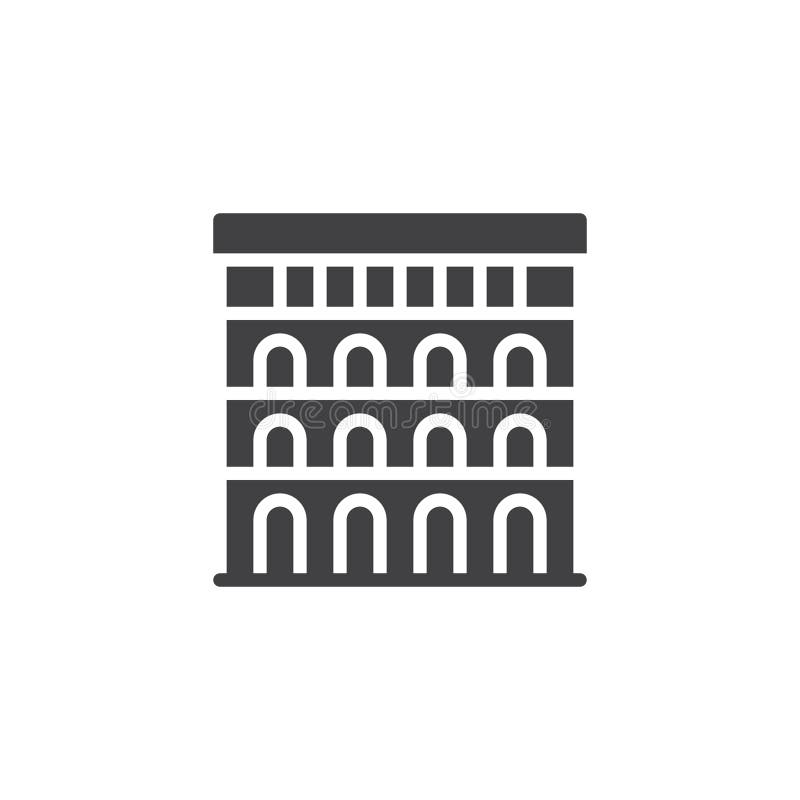 Colosseum vector icon royalty free illustration