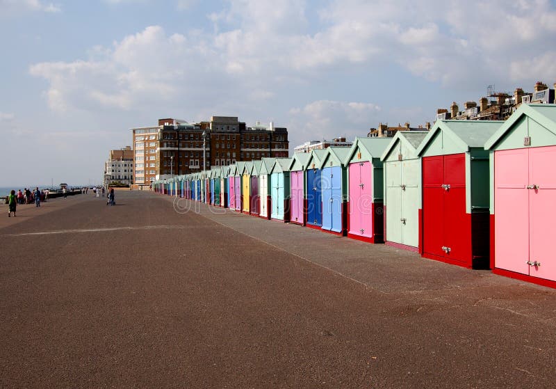 Colouful chalets in Brighton