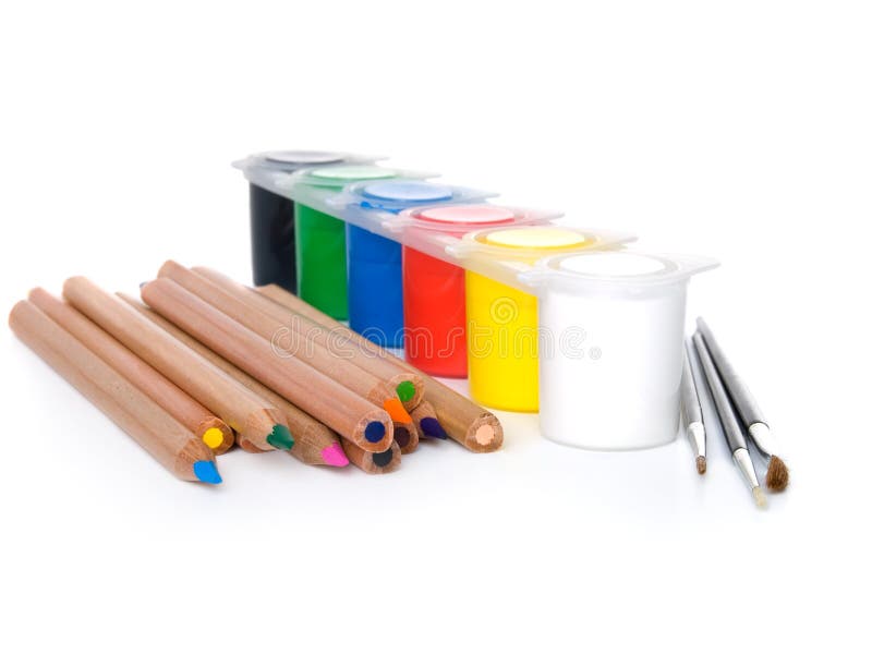 Colour-box with pencils