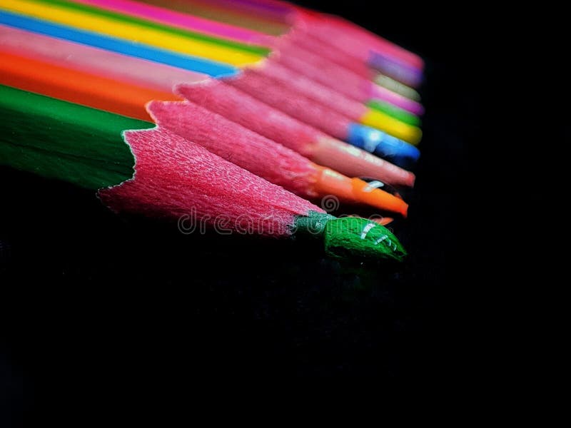 Colour pencil for drawing. stock image. Image of yellow - 228424347