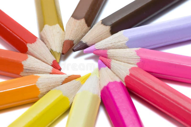 Creioane colorate royalty free stock photos