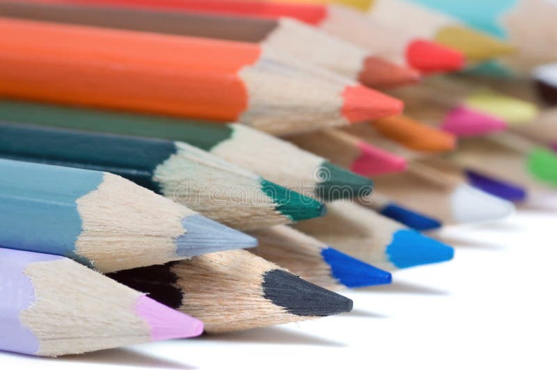 Creioane colorate stock image
