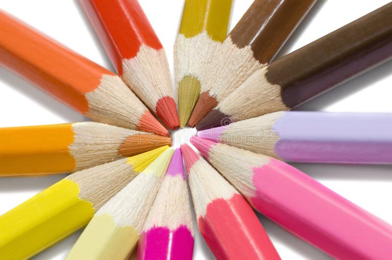 Creioane colorate stock photography
