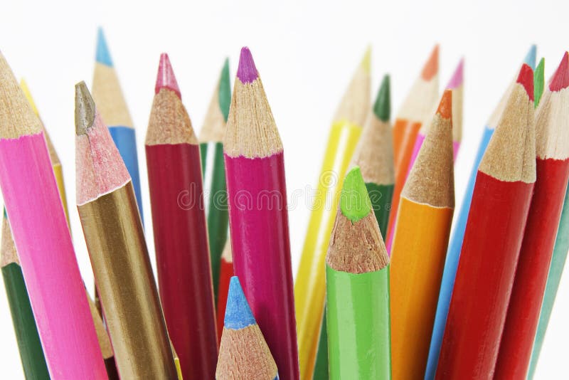 Creioane colorate royalty free stock photo