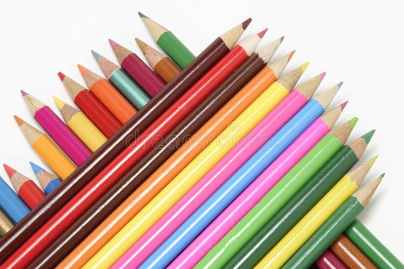 Creioane colorate stock photography