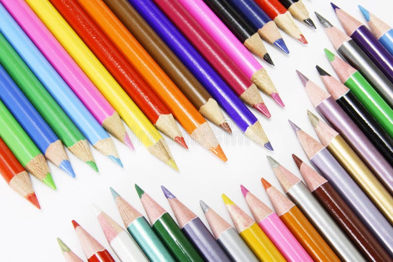 Creioane colorate stock photography