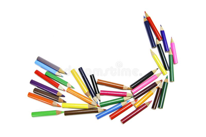 Creioane colorate stock image