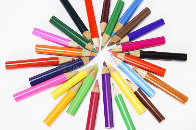 Creioane colorate royalty free stock photos