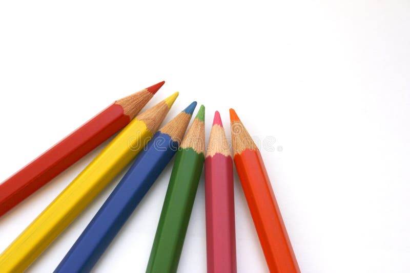 Creioane colorate stock image