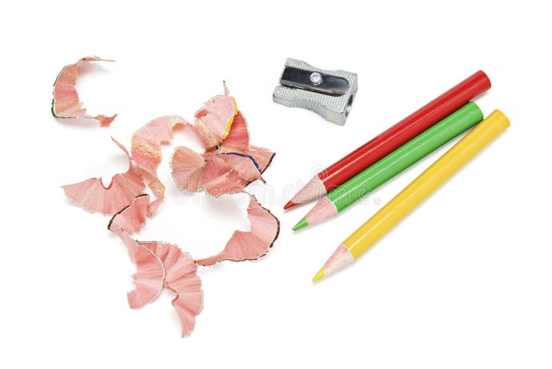 Creioane colorate și bărbieri stock photos