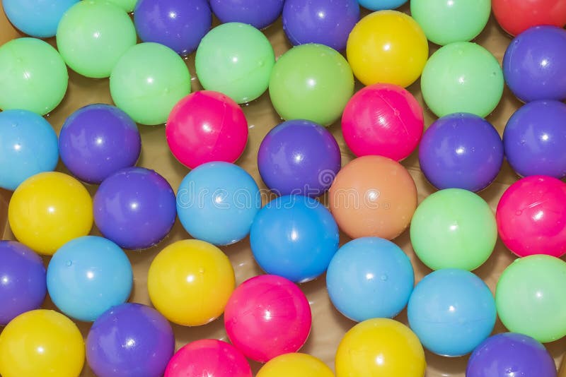Colour plastic balls stock photo. Image of swimming, colorful 72196676