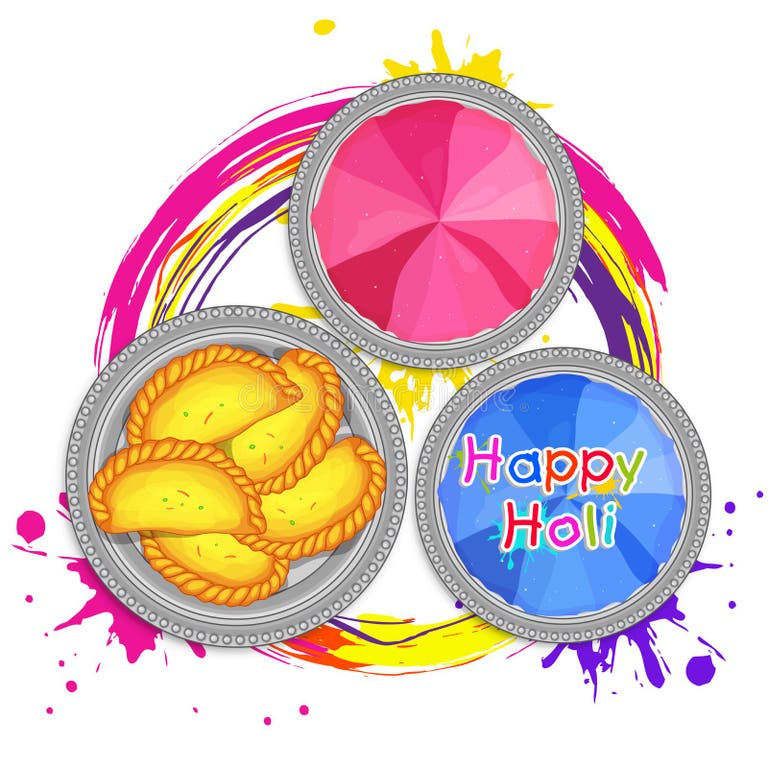 holi clipart gujia