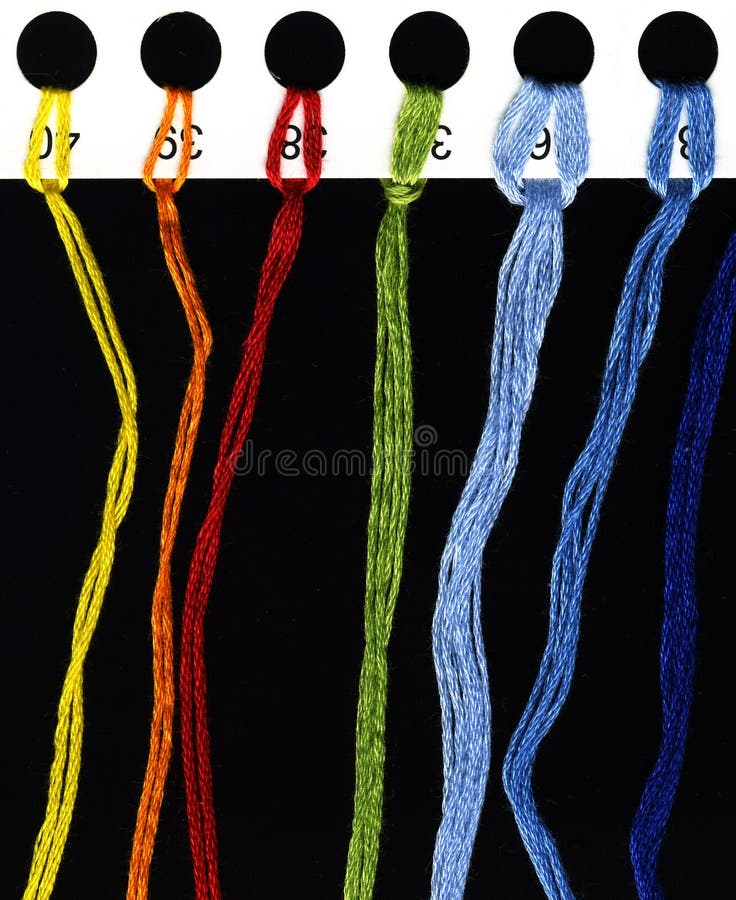 Colour threads. Colour threads,Northern Caucasus,Russia stock photos