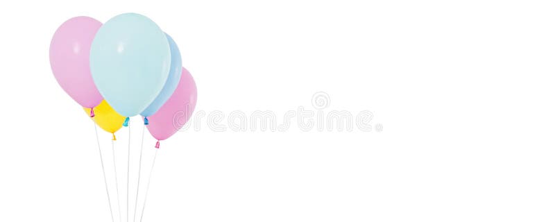 Coloured balloon isolated on white background, collage holiday, birthday balloons royalty free stock images Coloured balloon isolated on white background, collage holiday, birthday balloons royalty free stock images